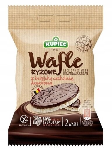 13 x Kupiec Rýžové oplatky s dezertní čokoládou 30 g