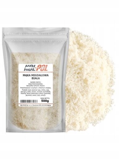 2x Mandlová Mouka Bez Slupky 500 g Mleté mandle keto dieta Kol-Pol