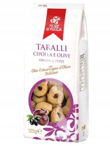 6x Taralli cipolla e olive Onion&Olive 125g Fiore di Puglia