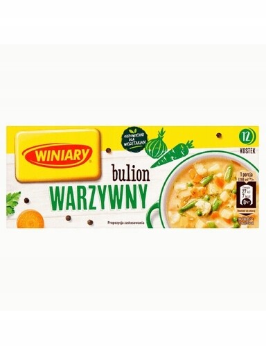 9 x Winiary Vývar/zeleninový Vývar 120 G