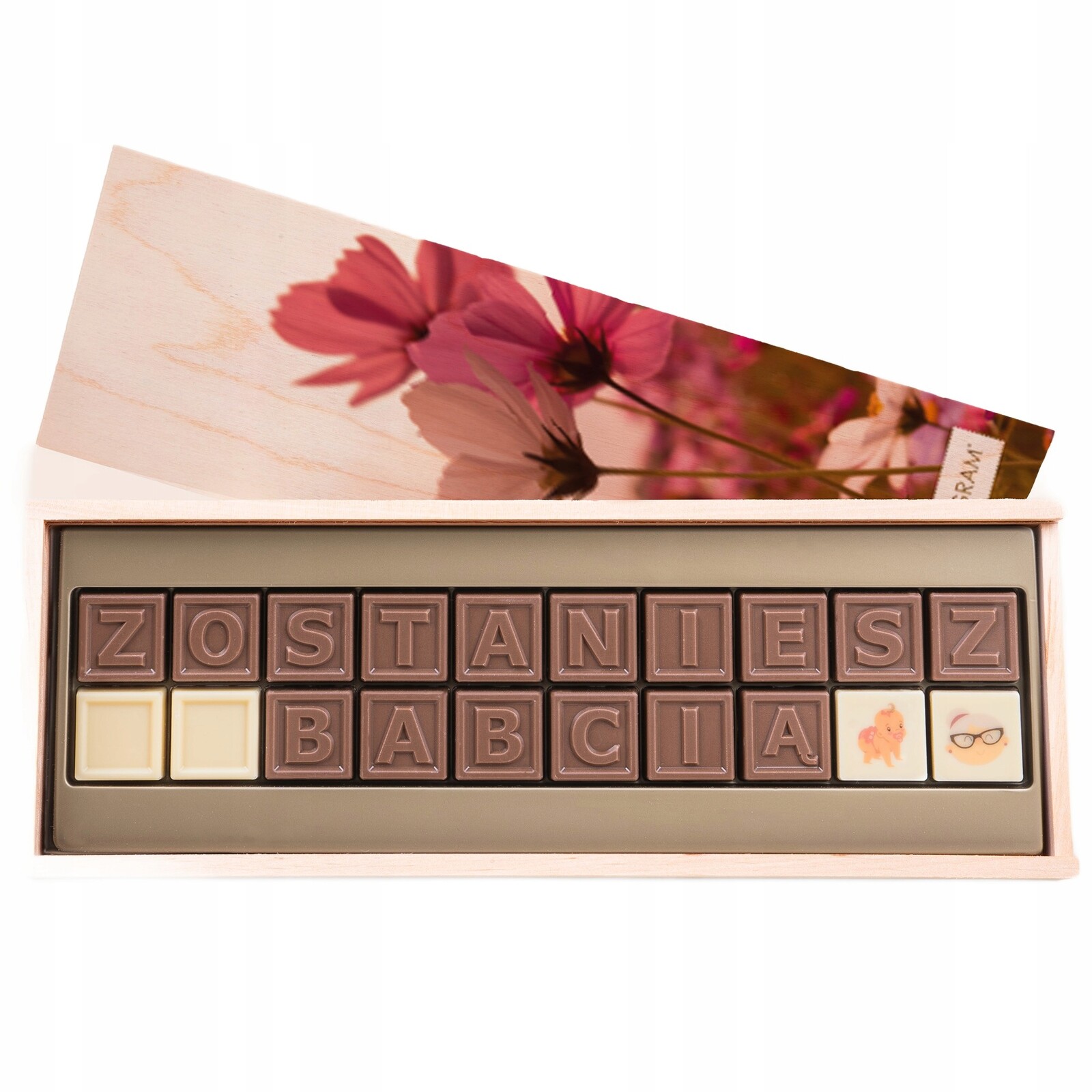 Dárek pro babičku Čokoláda Belgická telegram Stanete se babičkou 190 g