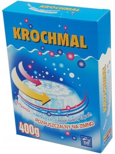 7 x Biel i Kolor barva Krochmal Rozpustný za studena 400 g