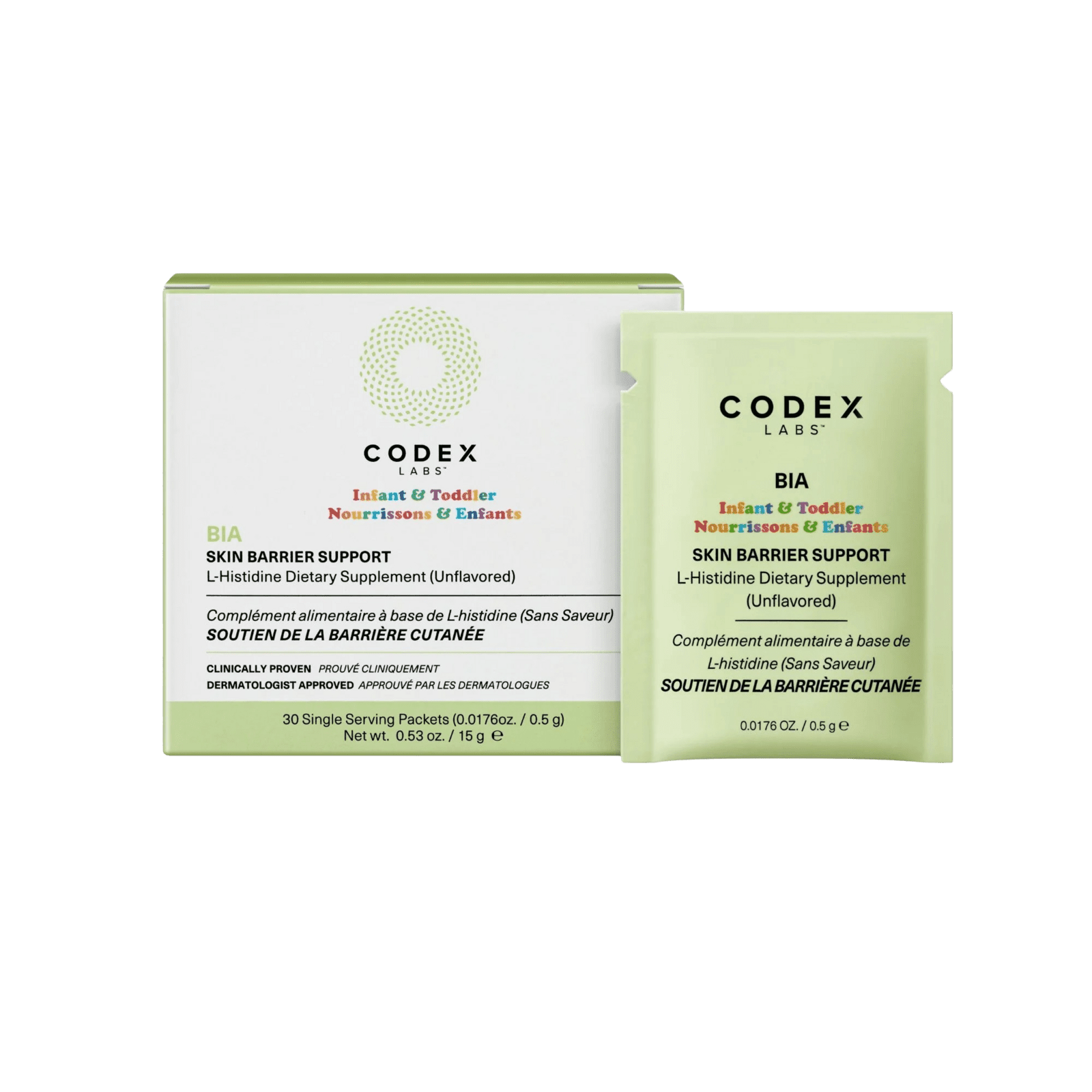 CODEX LABS BIA Infant & Toddler Skin Barrier Support L-Histidine Dietary Supplement 30 sáčků
