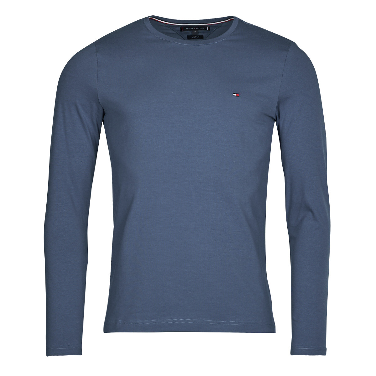 Tommy Hilfiger  STRETCH SLIM FIT LONG SLEEVE TEE  Modrá