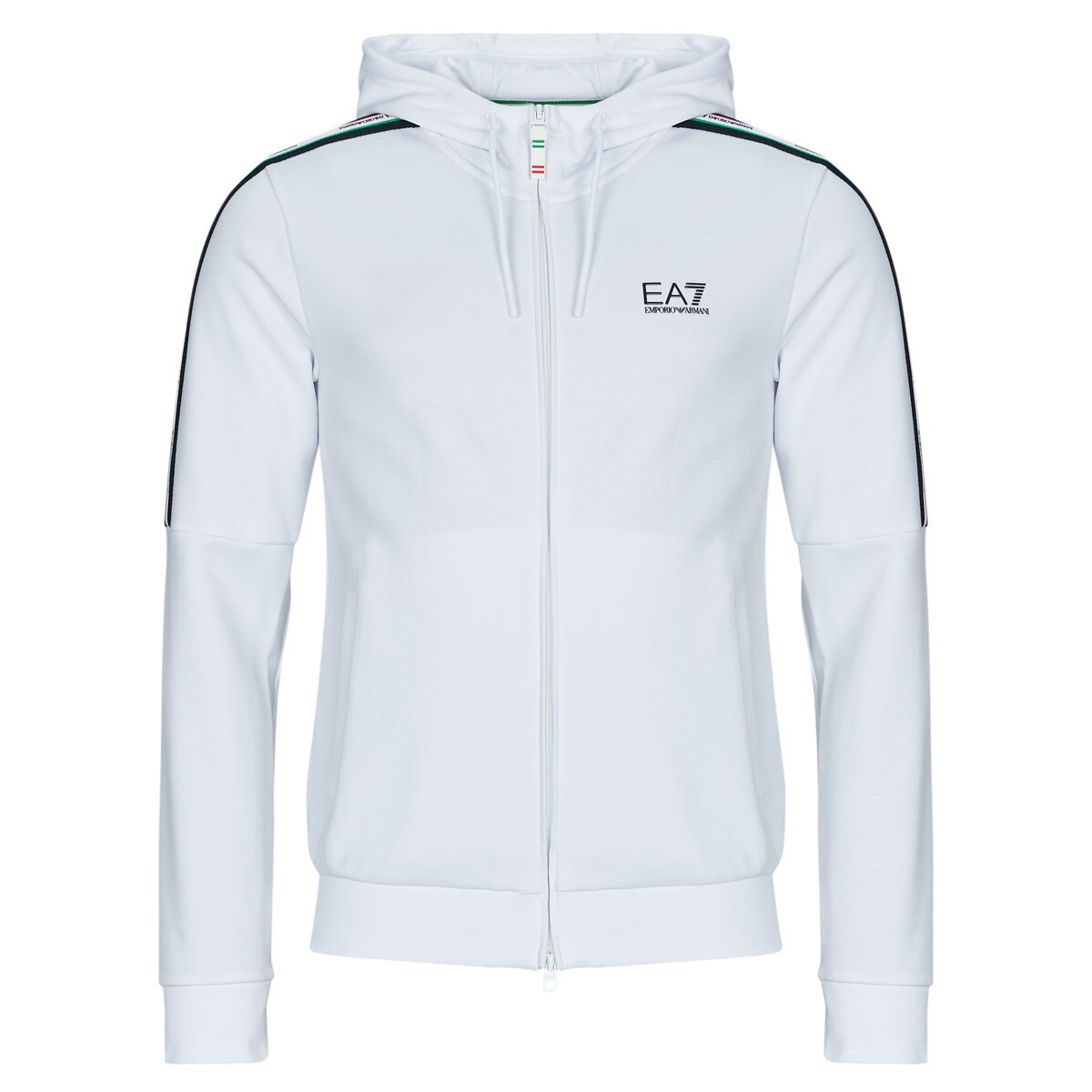 Emporio Armani EA7  ITALIAN SPIRIT HOODIE FZ  Bílá