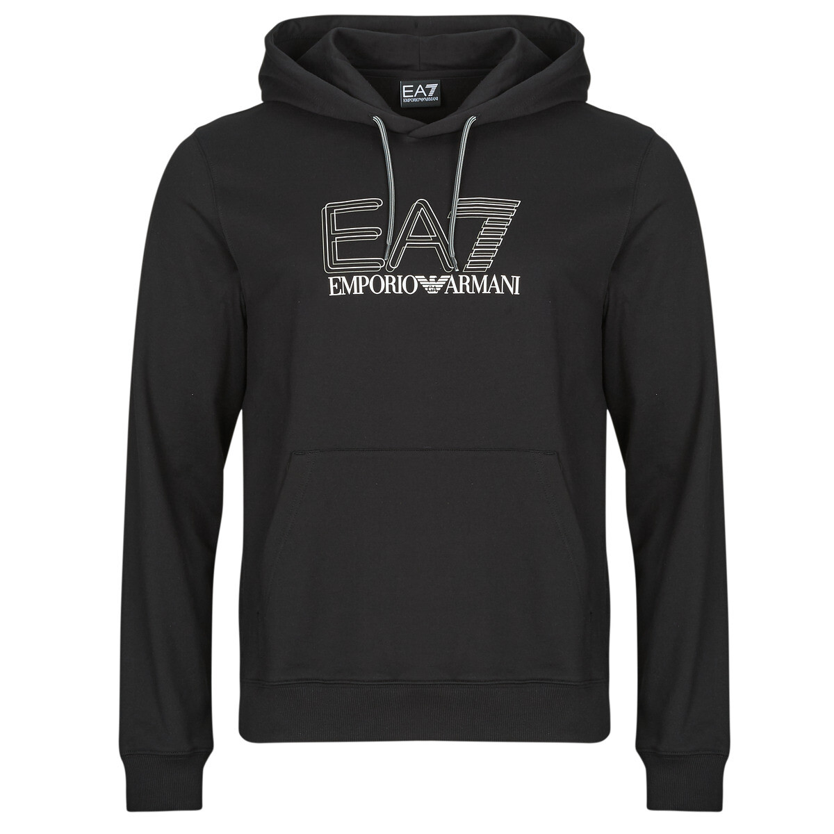 Emporio Armani EA7  TRAIN VISIBILITY M HOODIE RN COFT  Černá