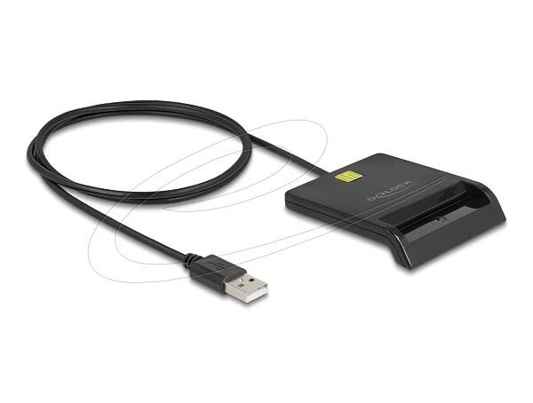 Delock USB 2.0 čtečka čipových karet pro čipové karty s kontaktním čipem