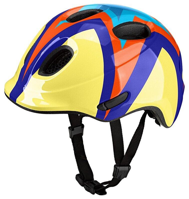 Ked Meggy Spark Starburst Yellow Blue dětská přilba