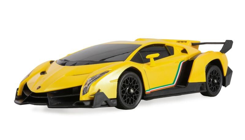 Lamborghini Veneno RC Drift Car 4WD LED 1:18 RTR licencované žluté