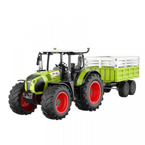 RC traktor Claas Axion 870 1:24 s vyklápěcím přívěsem, zvuky, světla