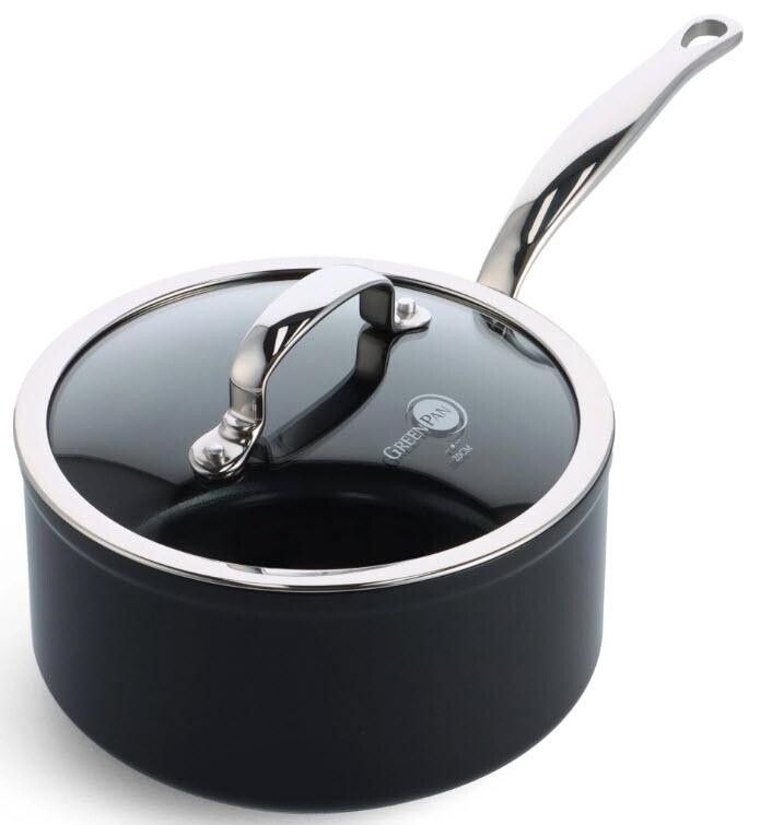 GreenPan BARCELONA PRO omáčník 20 cm s poklicí, černá CC005332-001