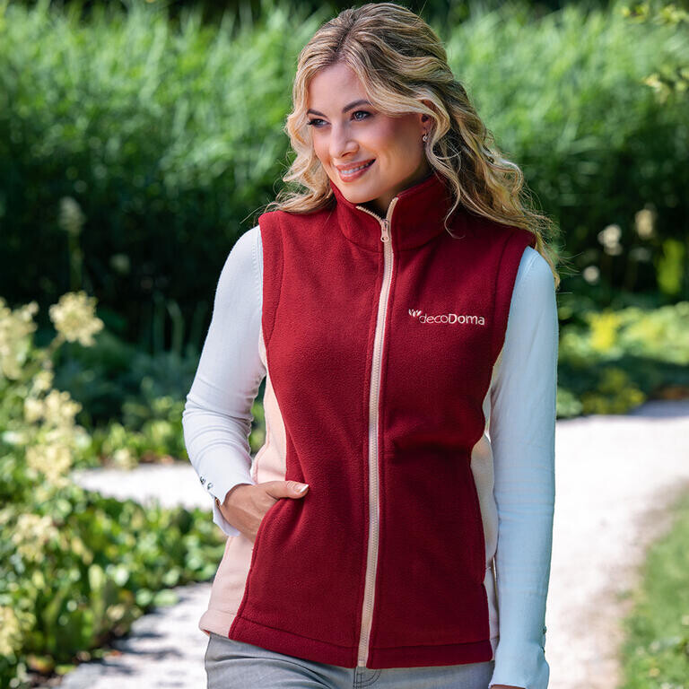 Dámská vesta *dD vínová