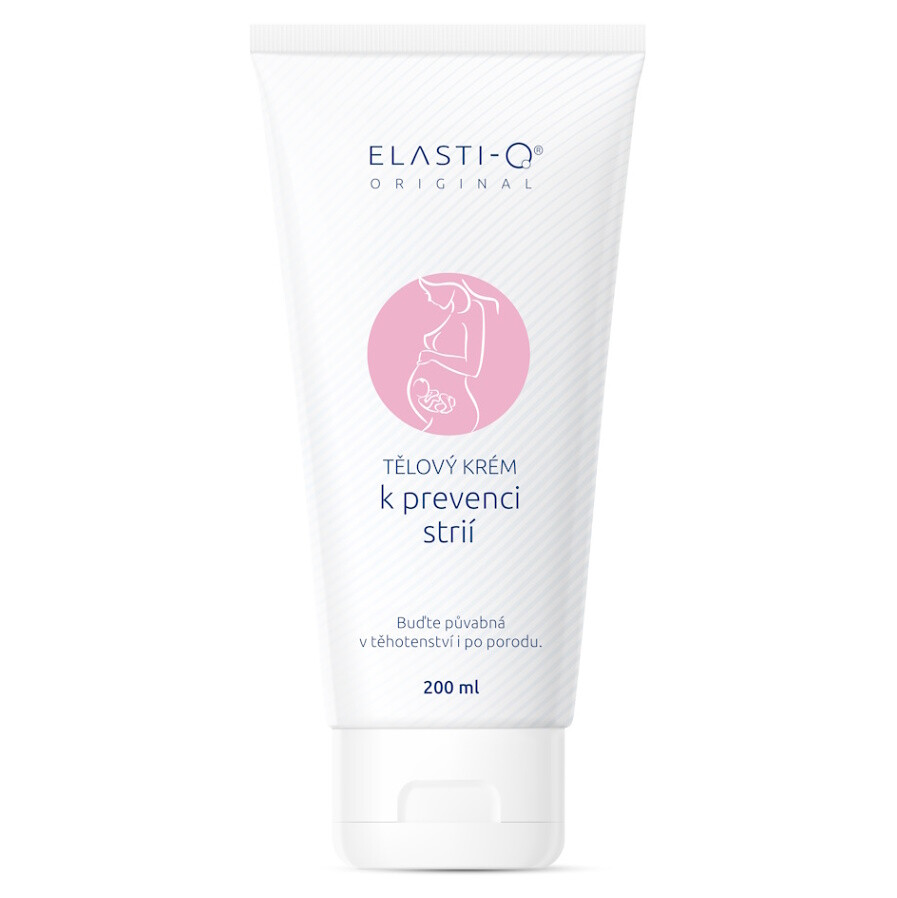 ELASTI-Q Original tělový krém k prevenci strií 200 ml, poškozený obal