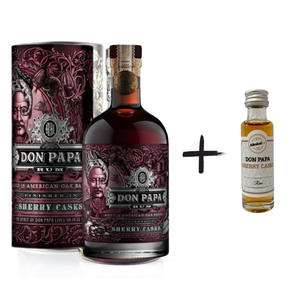 Don Papa Sherry Casks 5y 0,7l 45% L.E. + miniatura