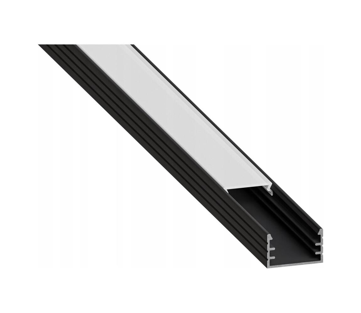 SmartLED Vestavný profil pro LED pásky 1 m černá/bílá 7503