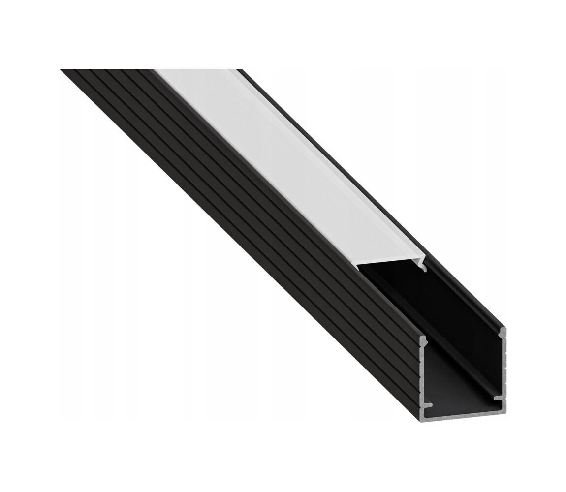 SmartLED Vestavný profil pro LED pásky 1 m černá/bílá 7530