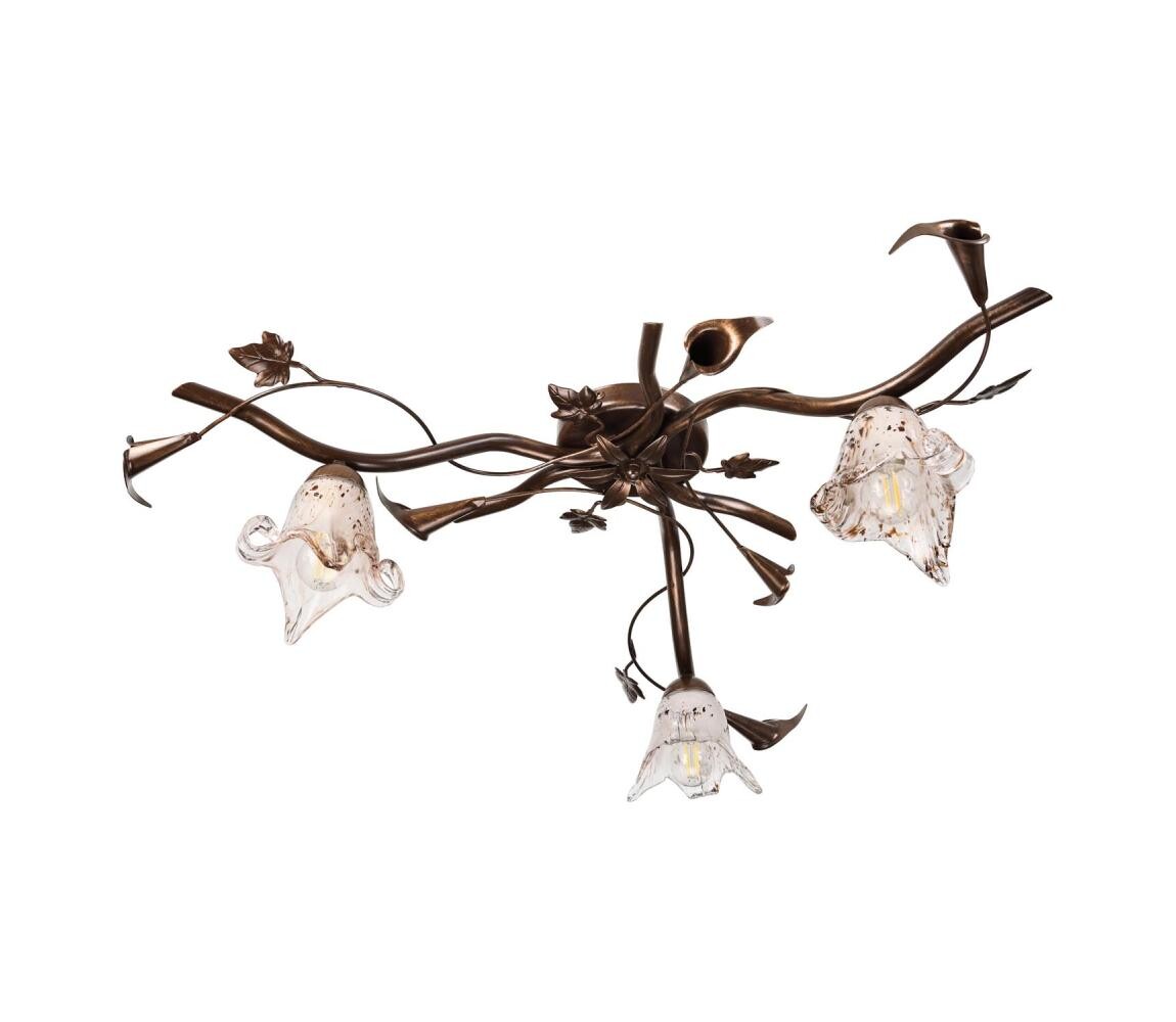 Přisazený lustr ROZETA 3xE14/40W/230V bronzová LM-3.25/BRĄZ