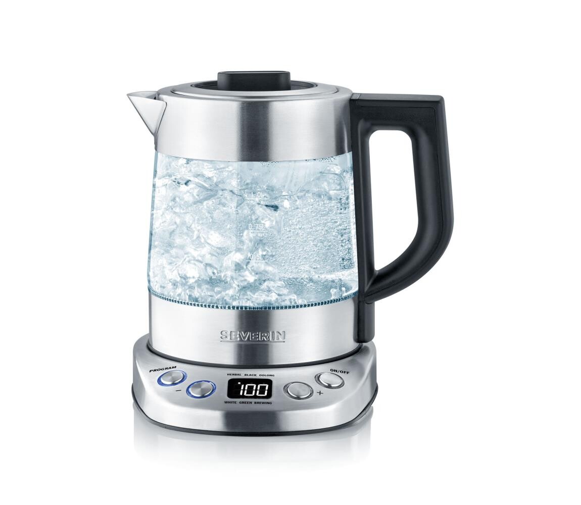 Severin WK 3473 - Rychlovarná konvice se sítkem 1 l 2200W/230V nerez/sklo WK 3473