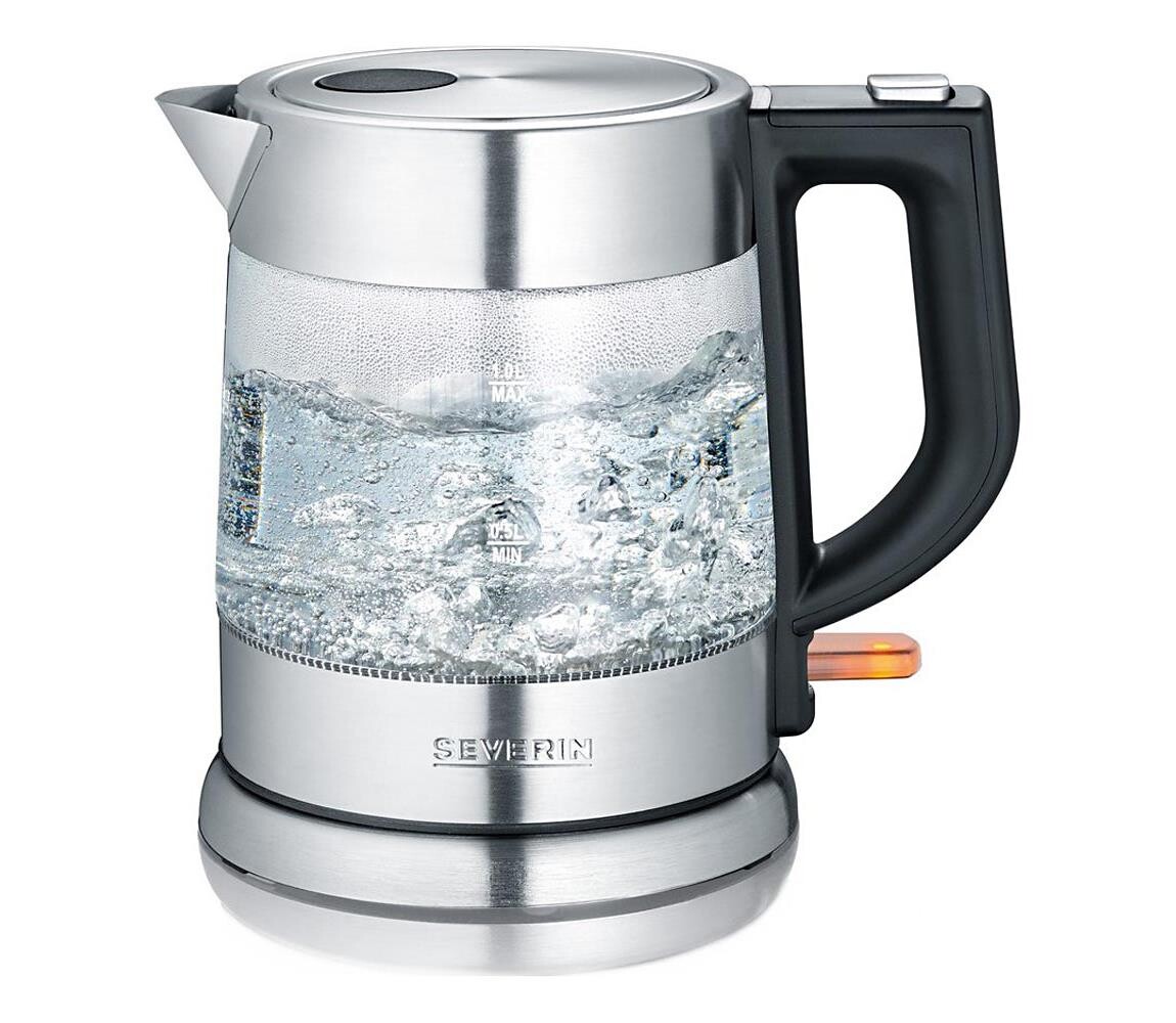 Severin WK 3468 - Rychlovarná konvice 1 l 2200W/230V nerez/sklo WK 3468