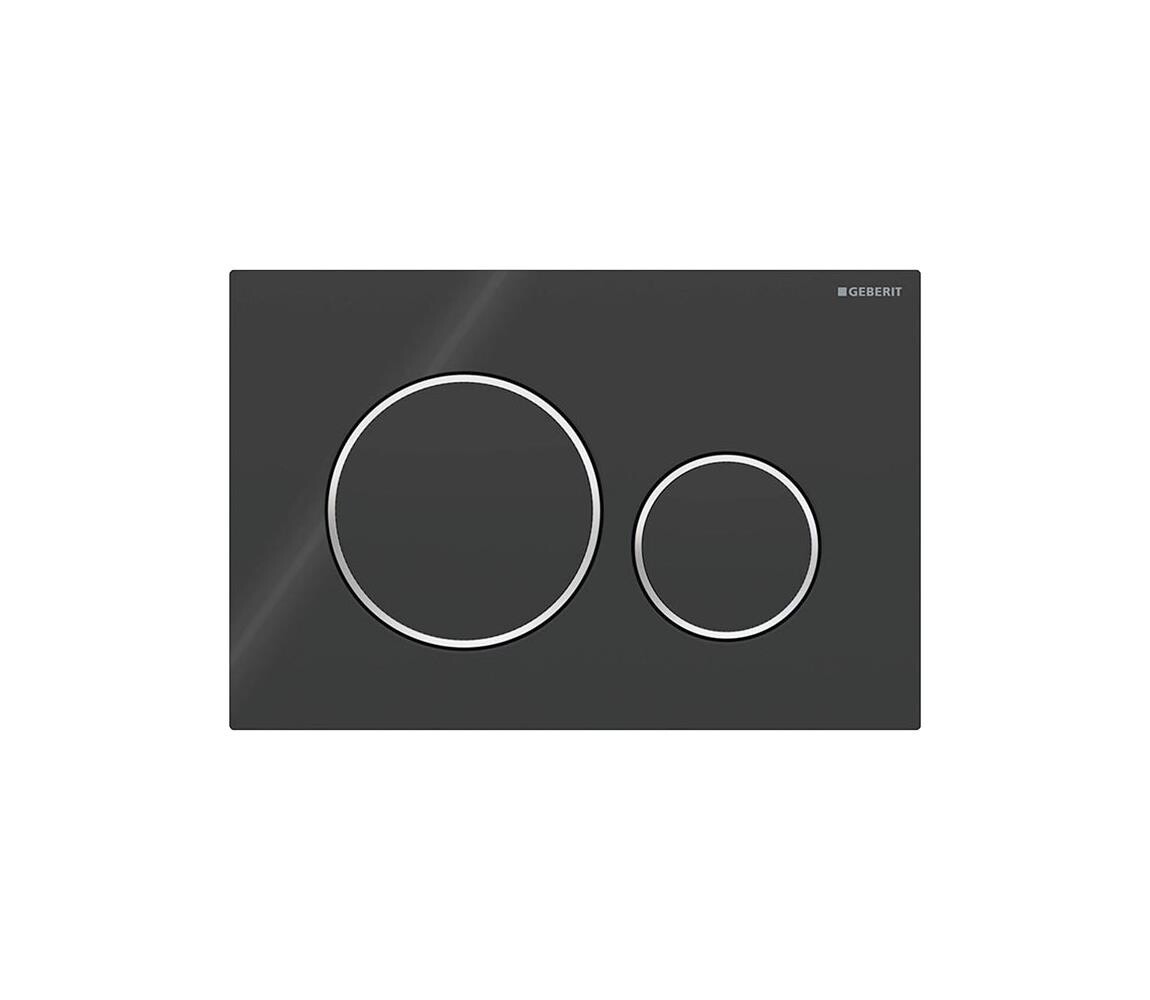 Geberit 115.882.KM.1 - Splachovací tlačítko 20 24,6x16,4 cm černá 115.882.KM.1