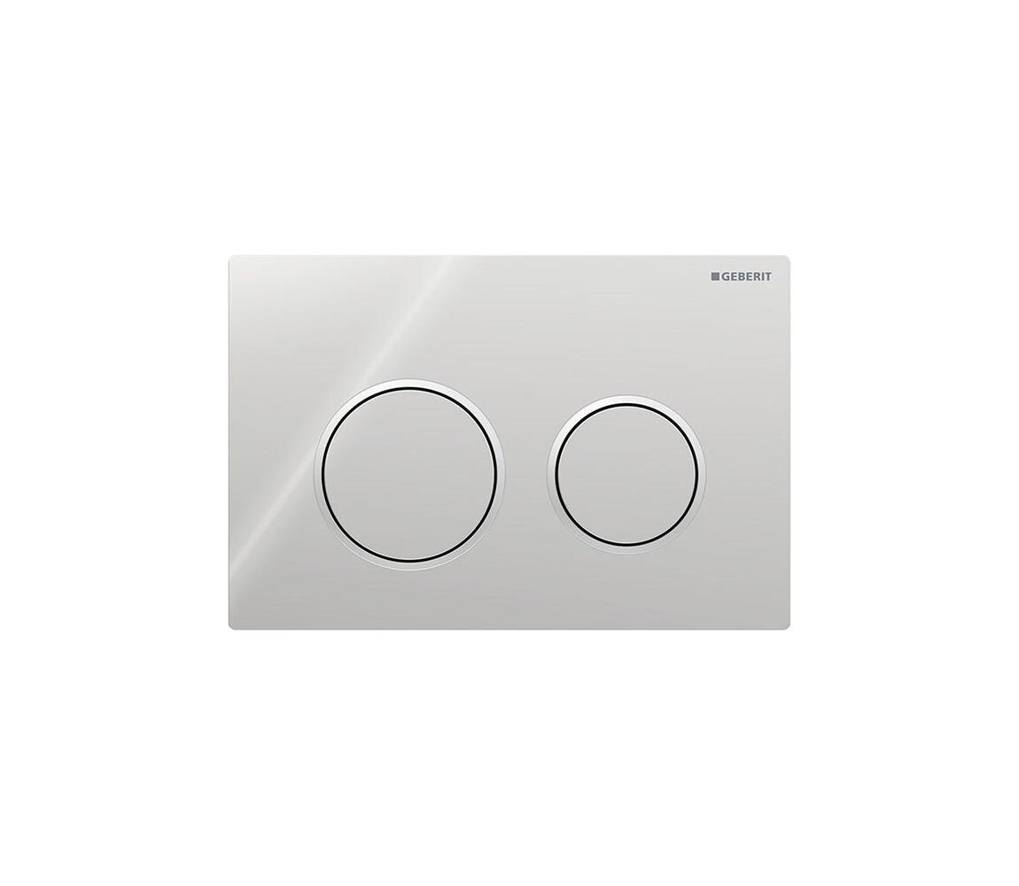 Geberit 115.085.KH.1-Splachovací tlačítko Omega20 21,2x14,2 cm l. chrom/m. chrom 115.085.KH.1