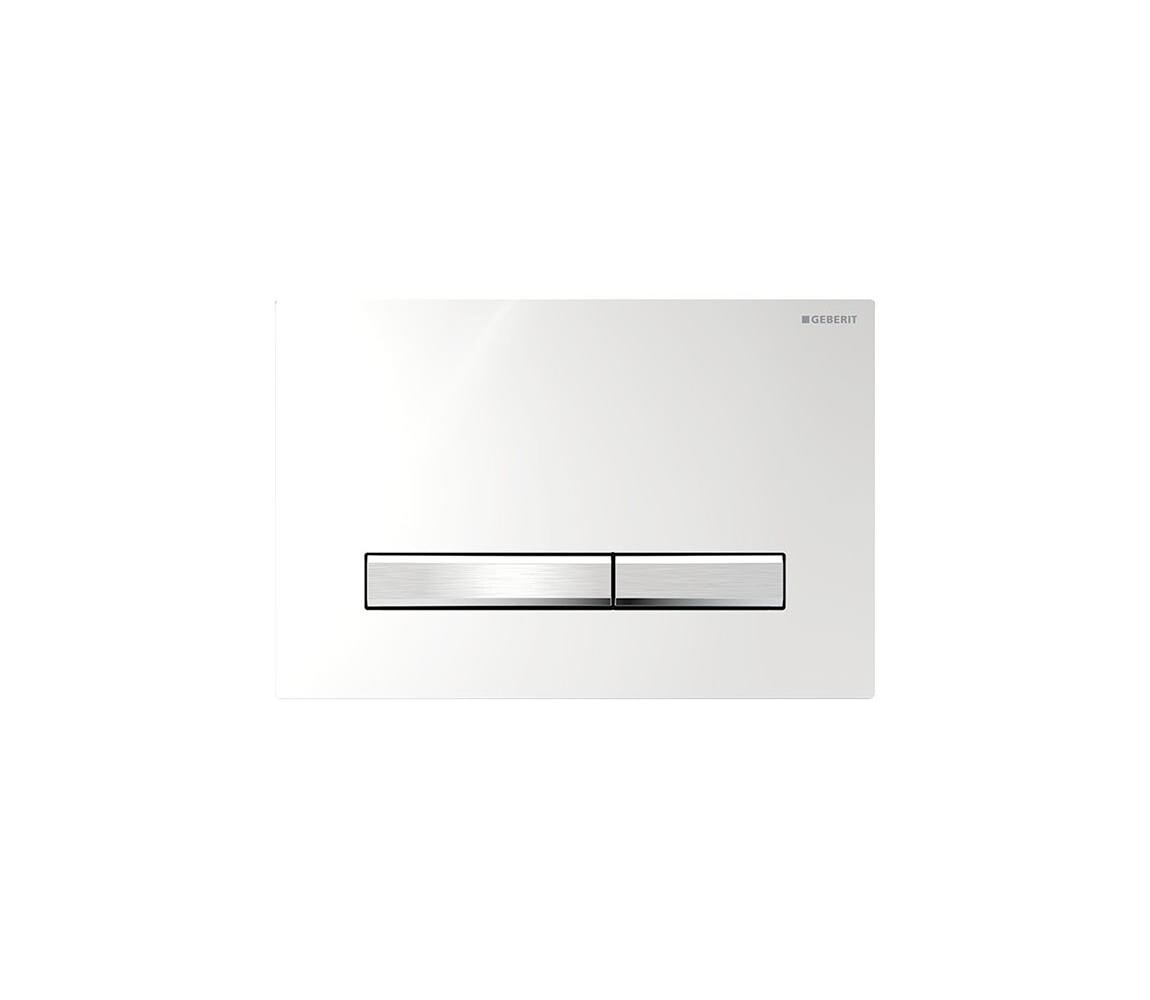 Geberit 115.788.21.2-Splachovací tlačítko 50 24,6x16,4 cm l. chrom/m. chrom 115.788.21.2