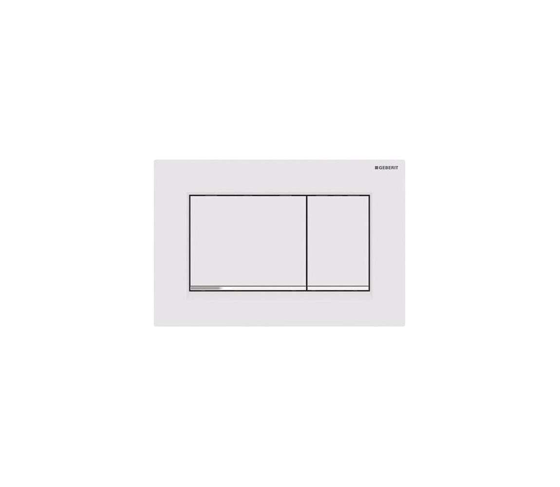Geberit 115.883.JT.1 - Splachovací tlačítko 30 24,6x16,4 cm bílá/l. chrom 115.883.JT.1