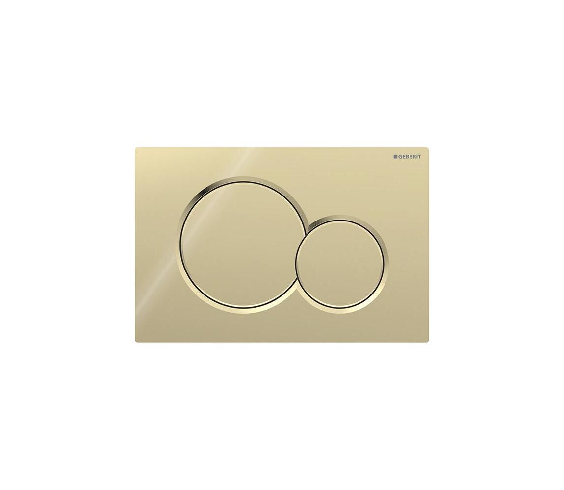Geberit 115.770.DT.5 - Splachovací tlačítko 01 Round 24,6x16,4 cm mosaz 115.770.DT.5