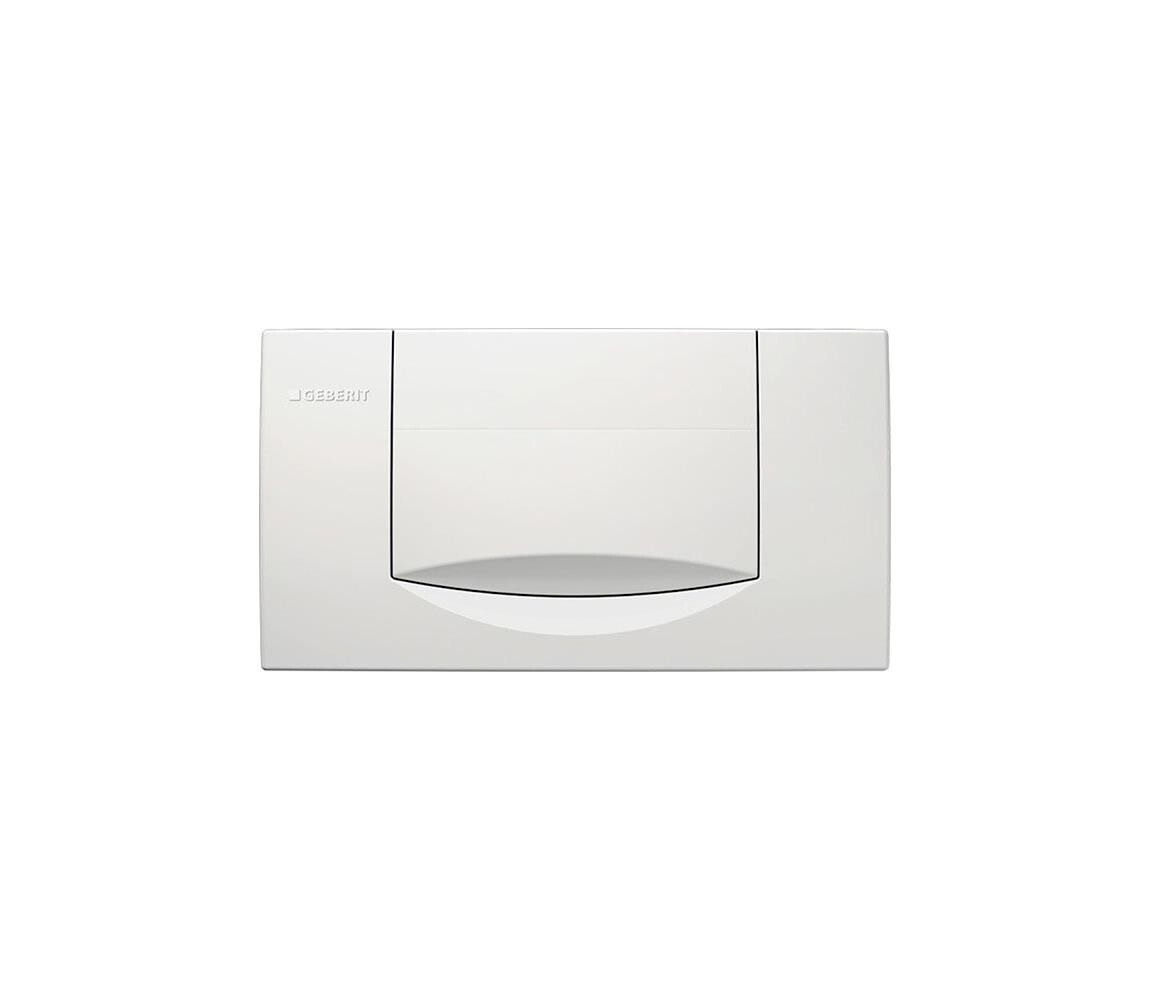 Geberit 115.222.11.1 - Splachovací tlačítko 200F 34x18,5 alpská bílá 115.222.11.1