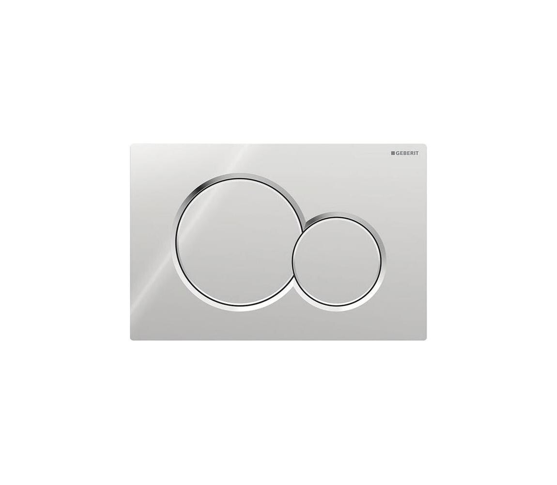 Geberit 115.770.21.5 - Splachovací tlačítko 01 Round 24,6x16,4 cm l. chrom 115.770.21.5