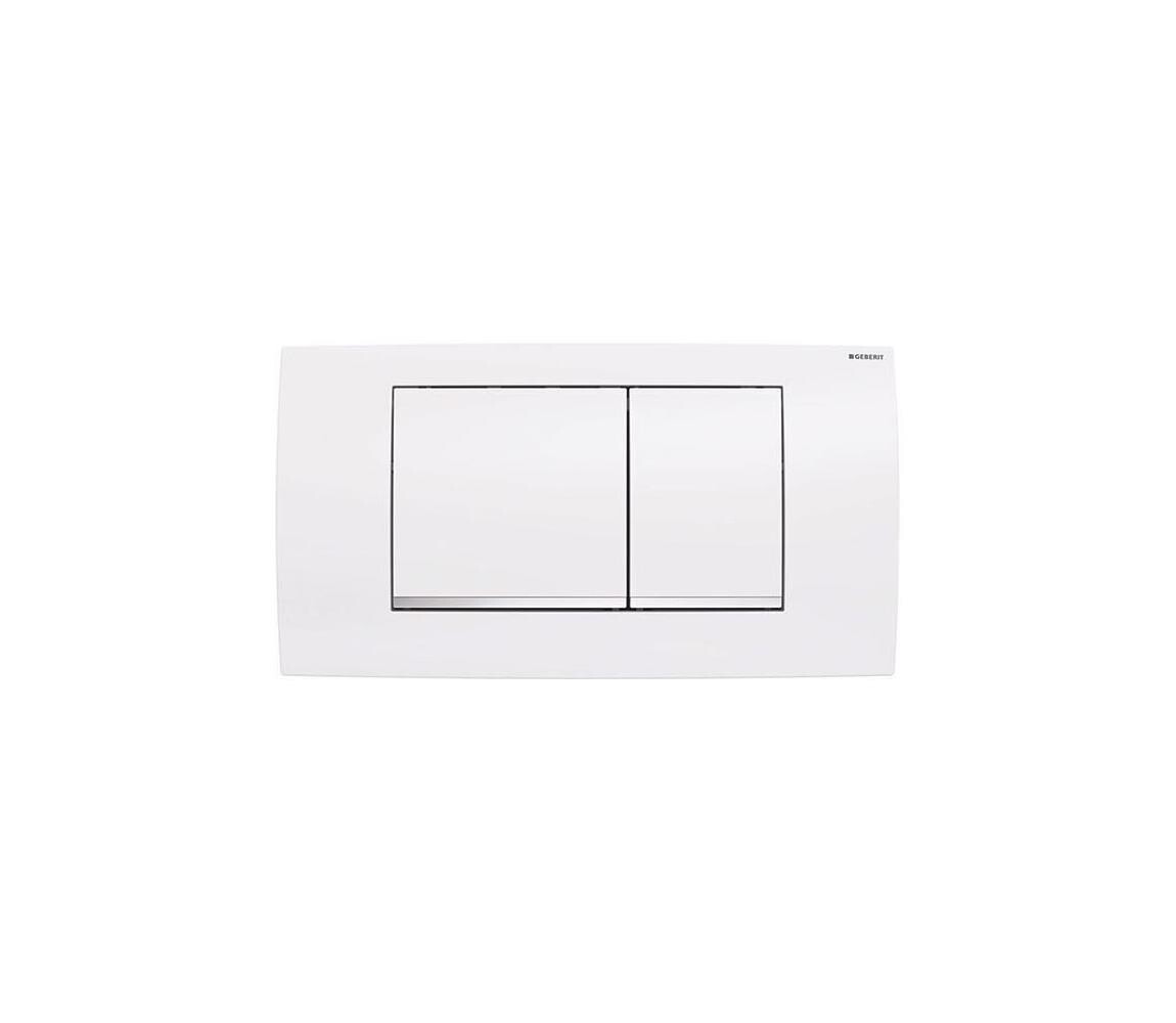 Geberit 115.899.KJ.1 - Splachovací tlačítko Twinline30 34x18,5 cm bílá/l. chrom 115.899.KJ.1