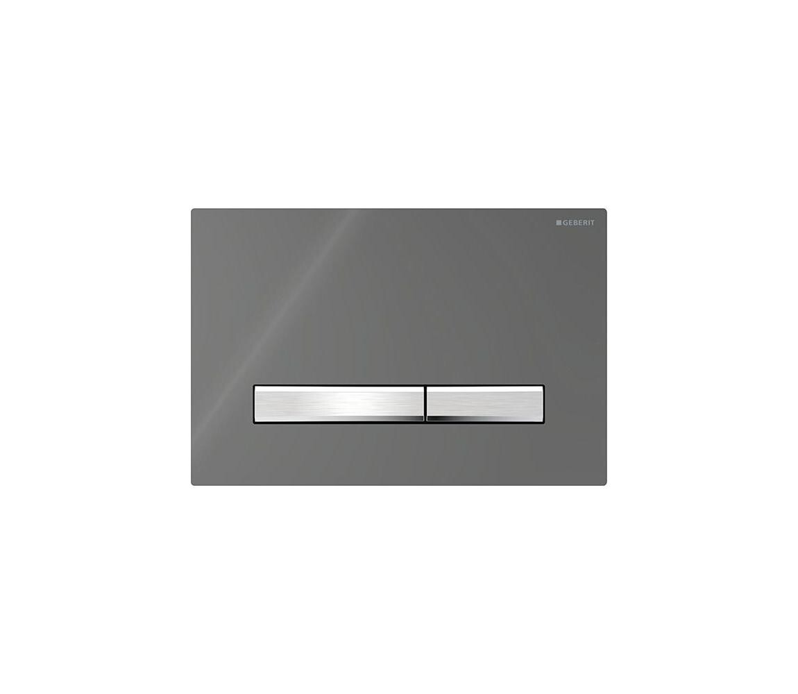 Geberit 115.788.JK.2-Splachovací tlačítko 50 24,6x16,4 cm antracit/m. chrom 115.788.JK.2