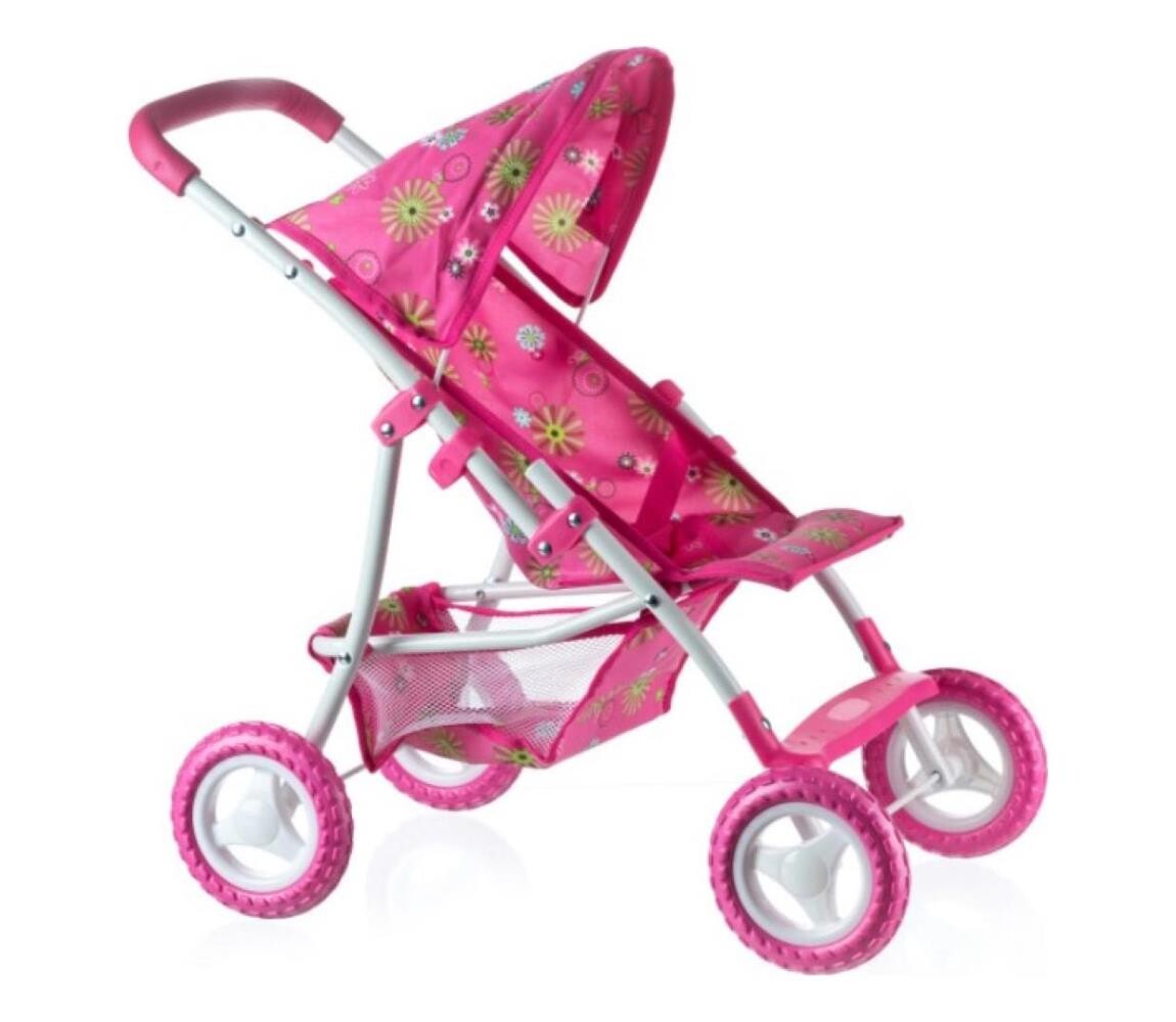 Teddies Sportovní kočárek pro panenky růžová 00160003