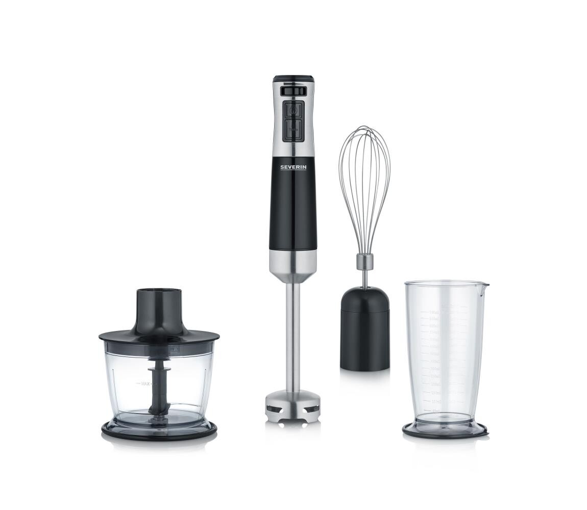 Severin SM 3772 - Tyčový mixér s příslušenstvím 600W/230V nerez/černá SM 3772