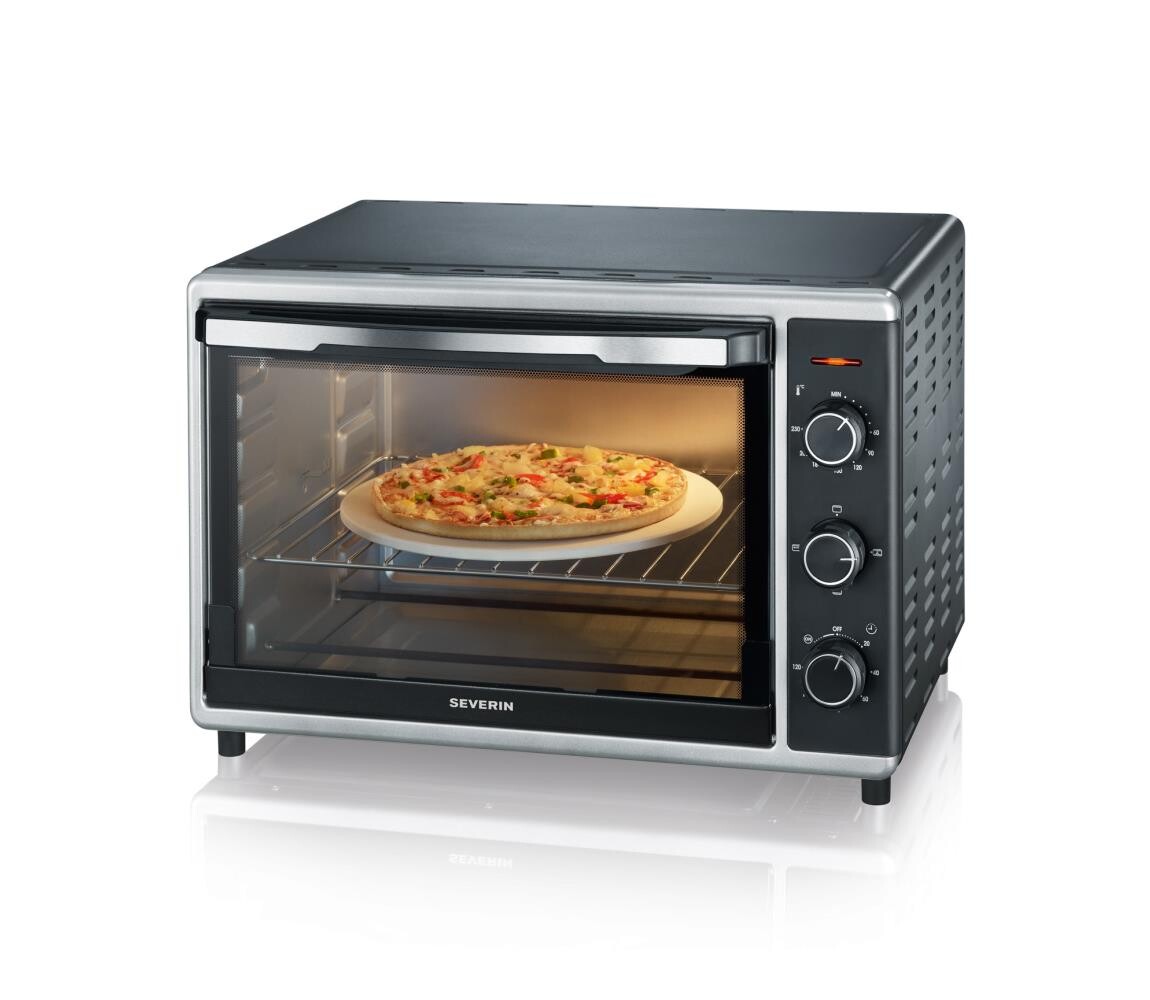 Severin TO 2058 - Horkovzd. trouba s grilem a pizza kamenem 1800W/230V 42l černá TO 2058
