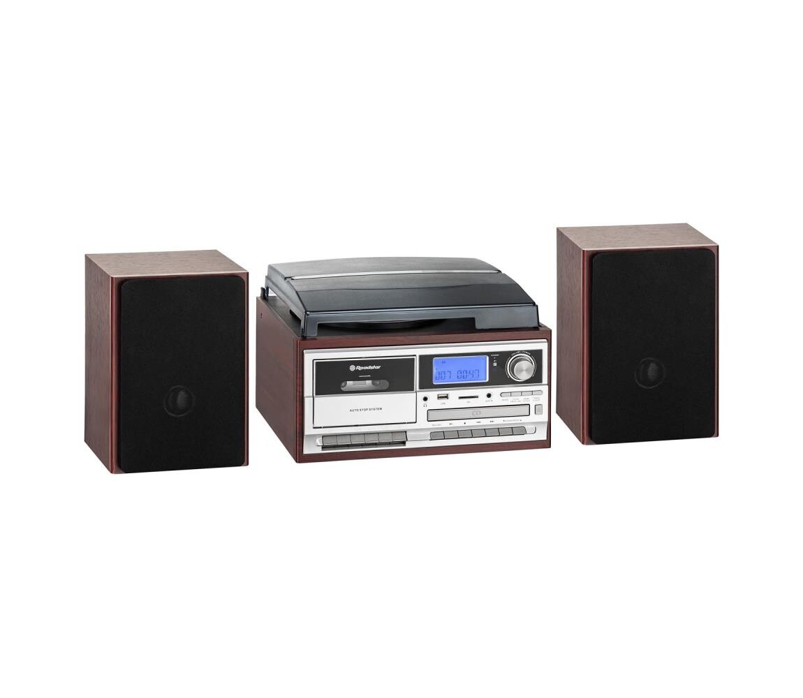 Roadstar HIF-8892 EBT - Hi-Fi systém s gramofonem, CD a kazetou 64W/230V+DO HIF-8892 EBT