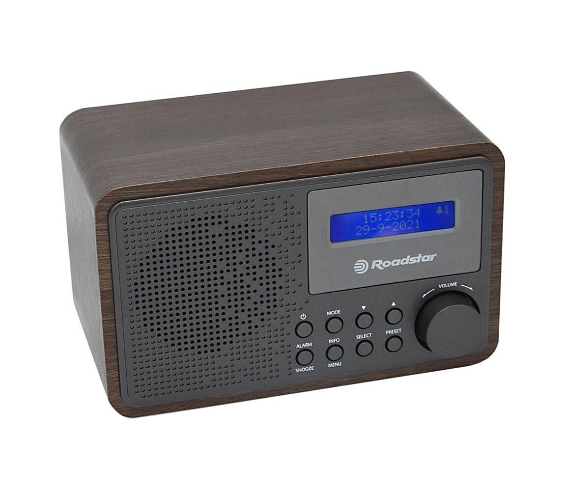 Roadstar HRA-700D+/WD - Rádio s DAB+, FM a budíkem 16W/230V/4xAA HRA-700D+/WD