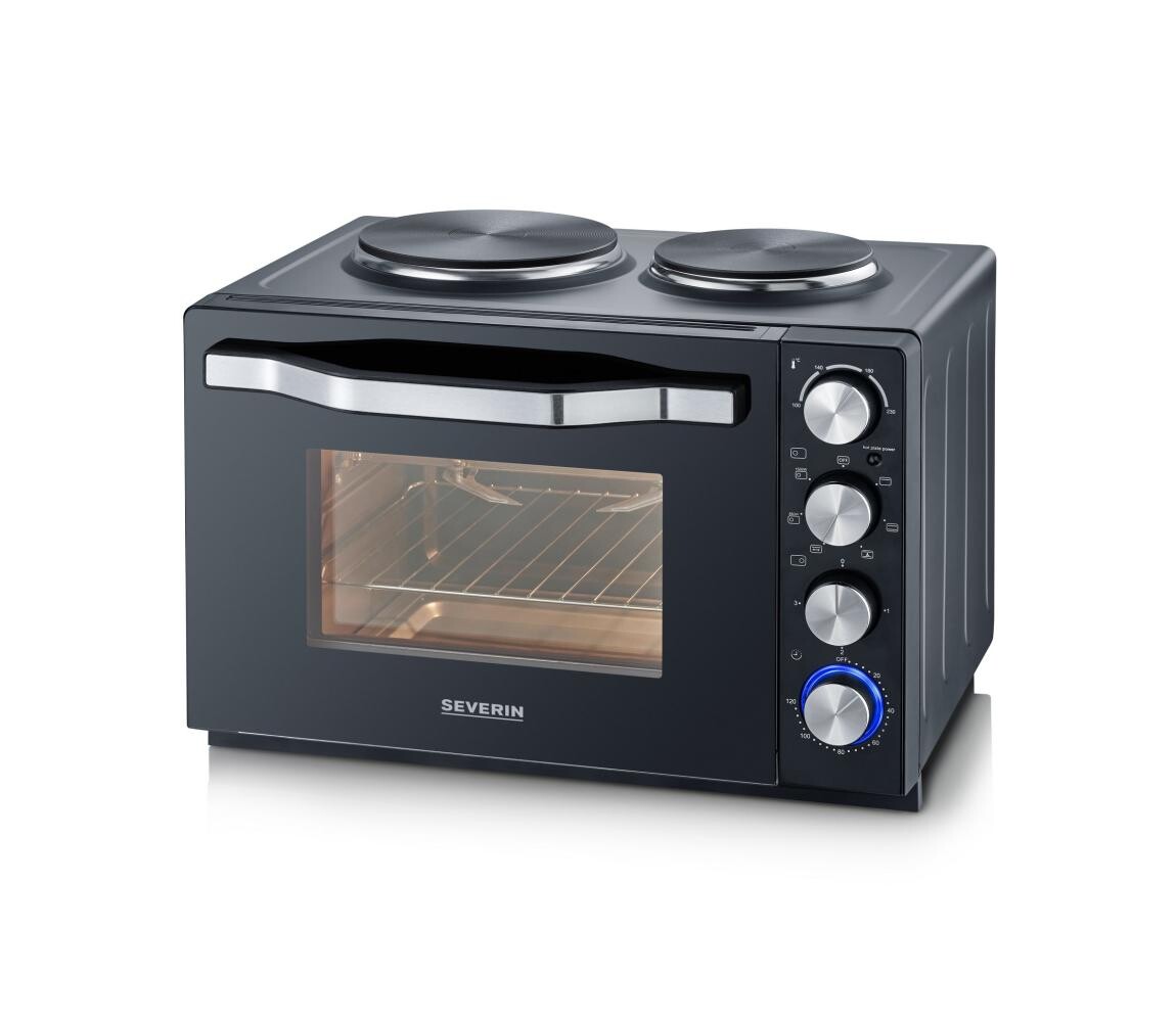 Severin TO 2074 - Horkovzd. trouba s grilem a s plotýnkami 2500W/230V 30 l černá TO 2074