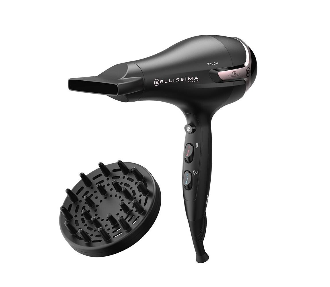 Bellissima 11860 - Fén 2300W/230V černá/růžová 11860