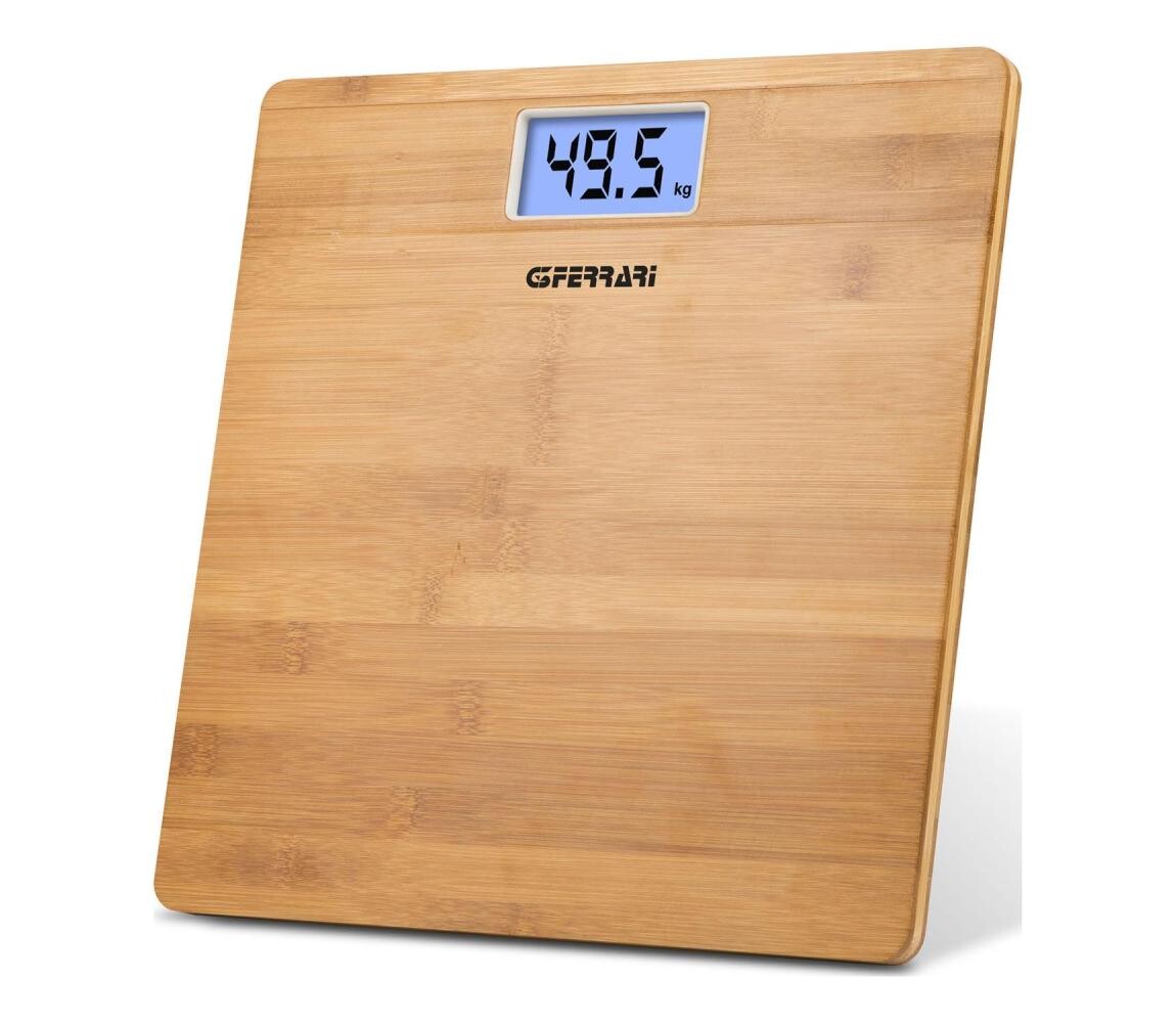 G3Ferrari G30042 - Digitální osobní váha 2xAAA bambus G30042