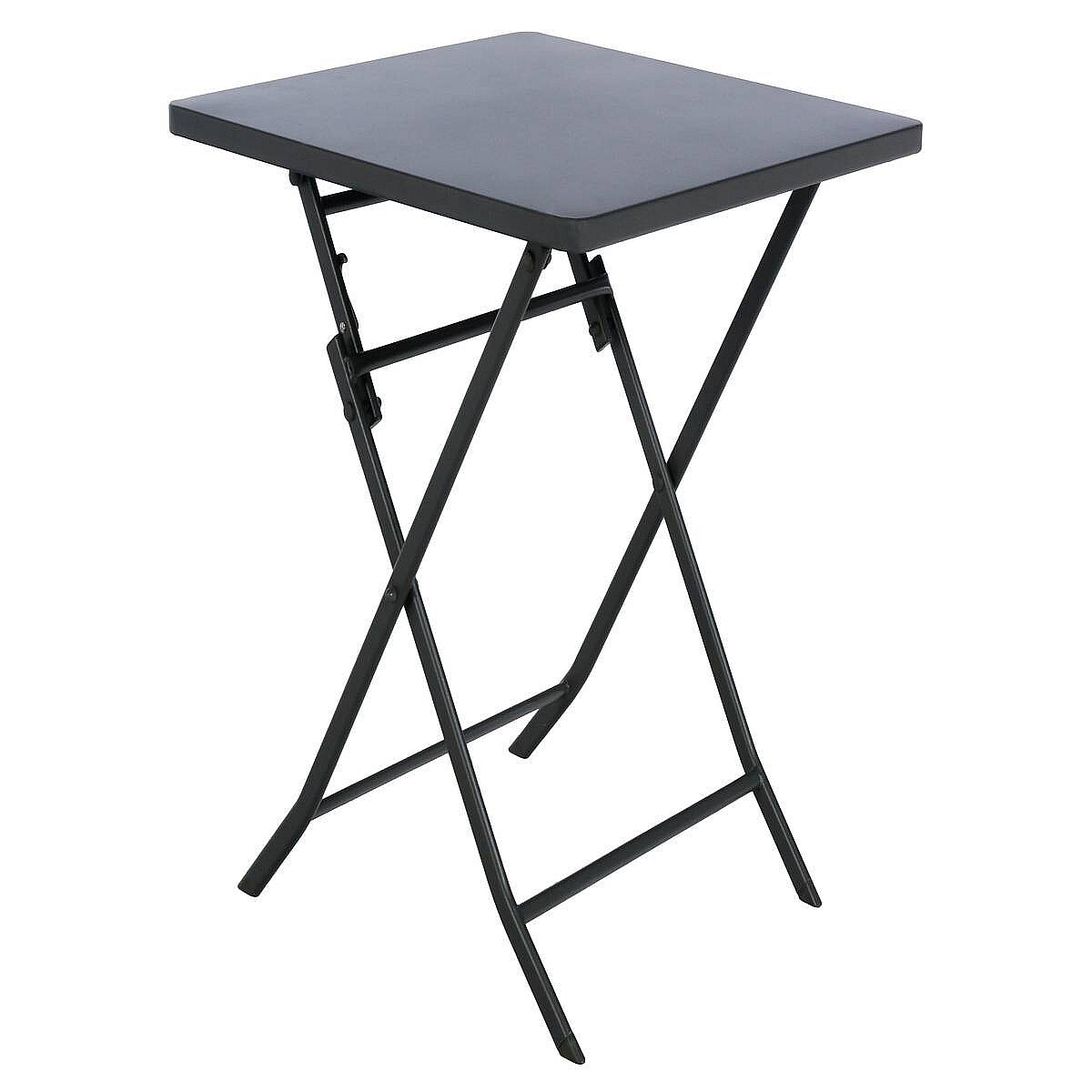 Kovový skládací stůl SUNNY 70x70 cm (antracit)