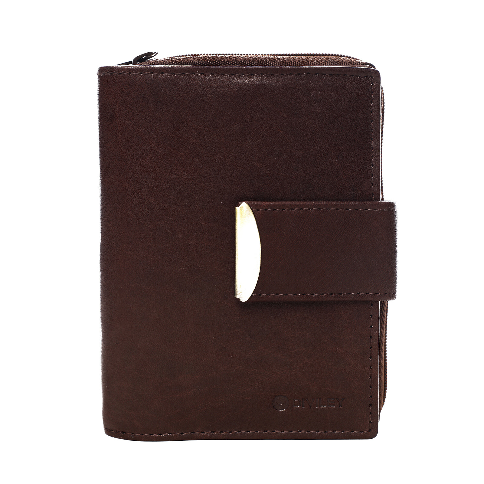 Dámská kožená peněženka hnědá - Diviley Oryna hnědá