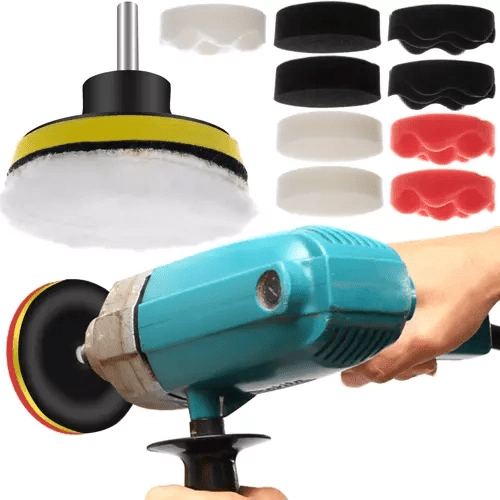 Leštící houby na vrtačku 80 mm – sada 12 prvků