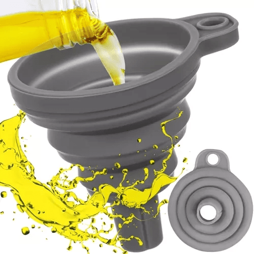 Univerzální skládací silikonový trychtýř