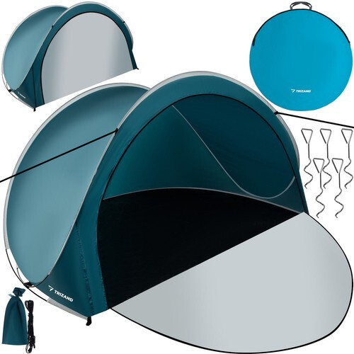 Samorozkládací plážový stan pro 3 osoby – 200 × 120 × 110 cm