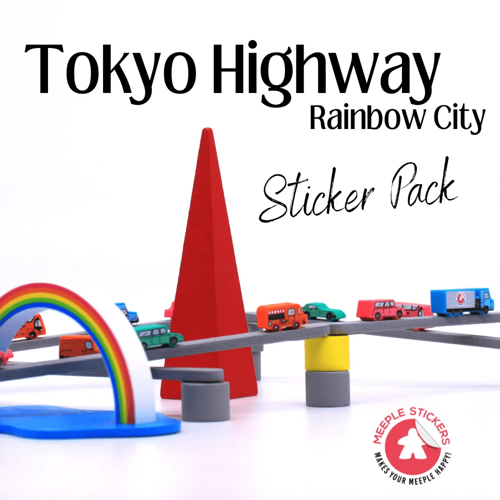 MeepleStickers Samolepky pro Tokyo Highway: Rainbow City