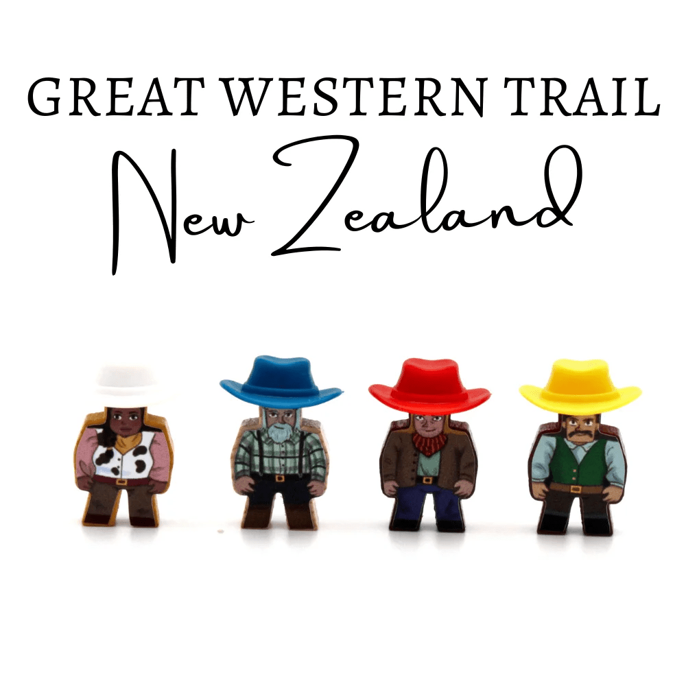 MeepleStickers Samolepky pro Great Western Trail - New Zealand