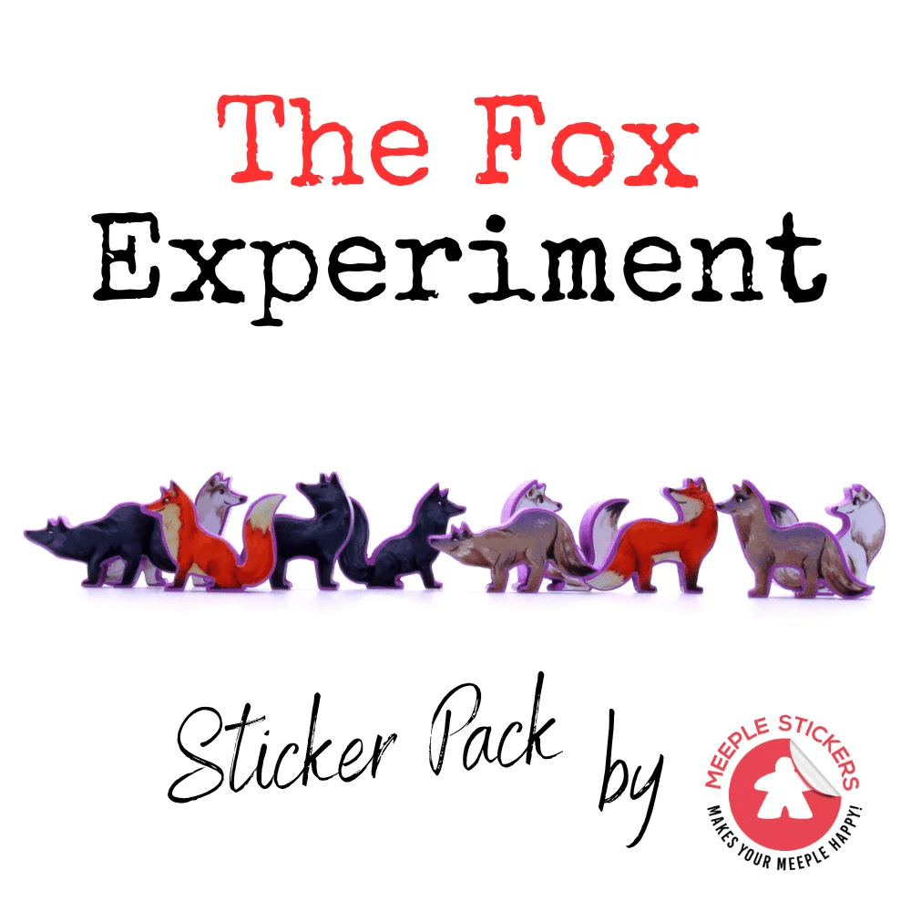 MeepleStickers Samolepky pro The Fox experiment