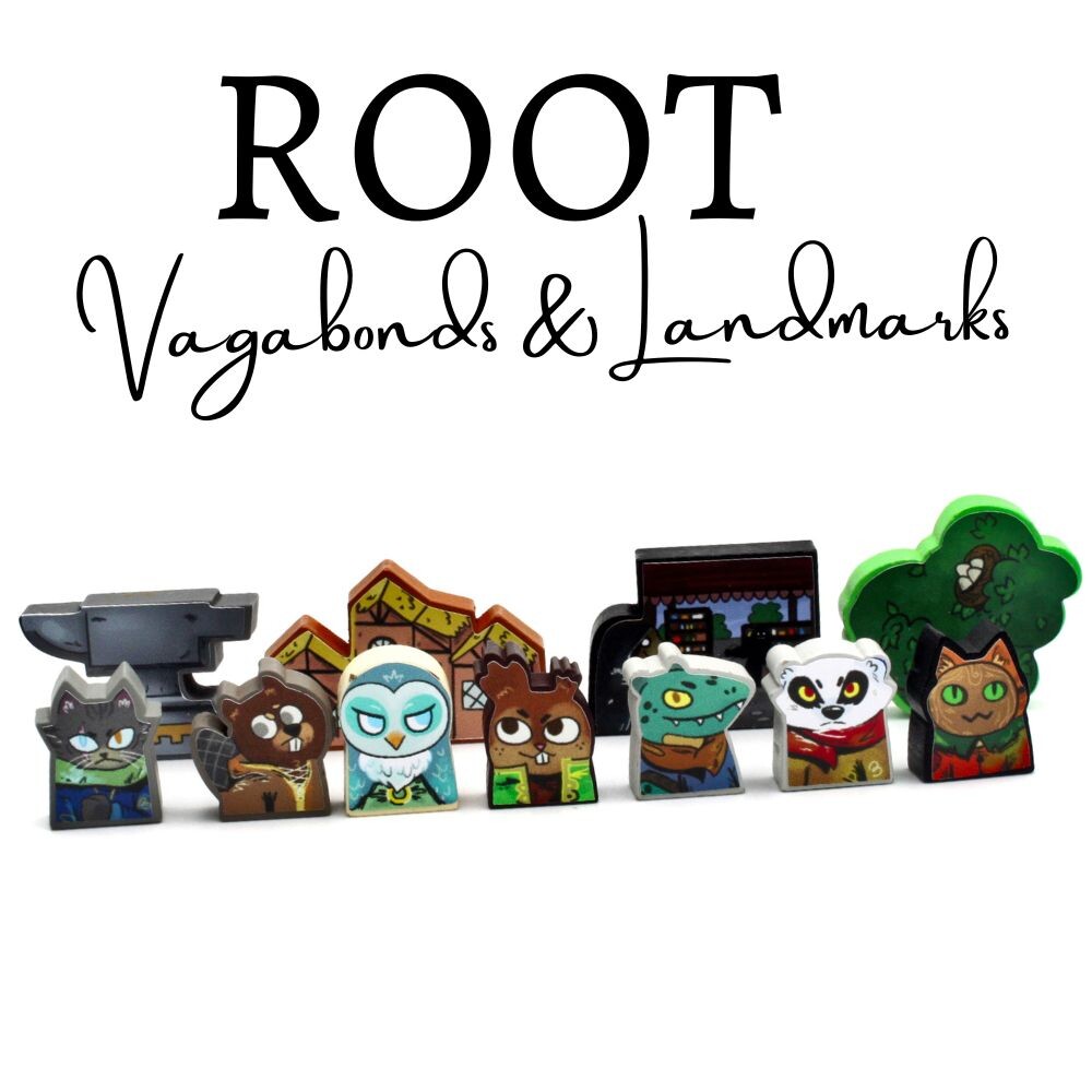 MeepleStickers Samolepky pro Root: Další Tuláci + Root: Dominanty
