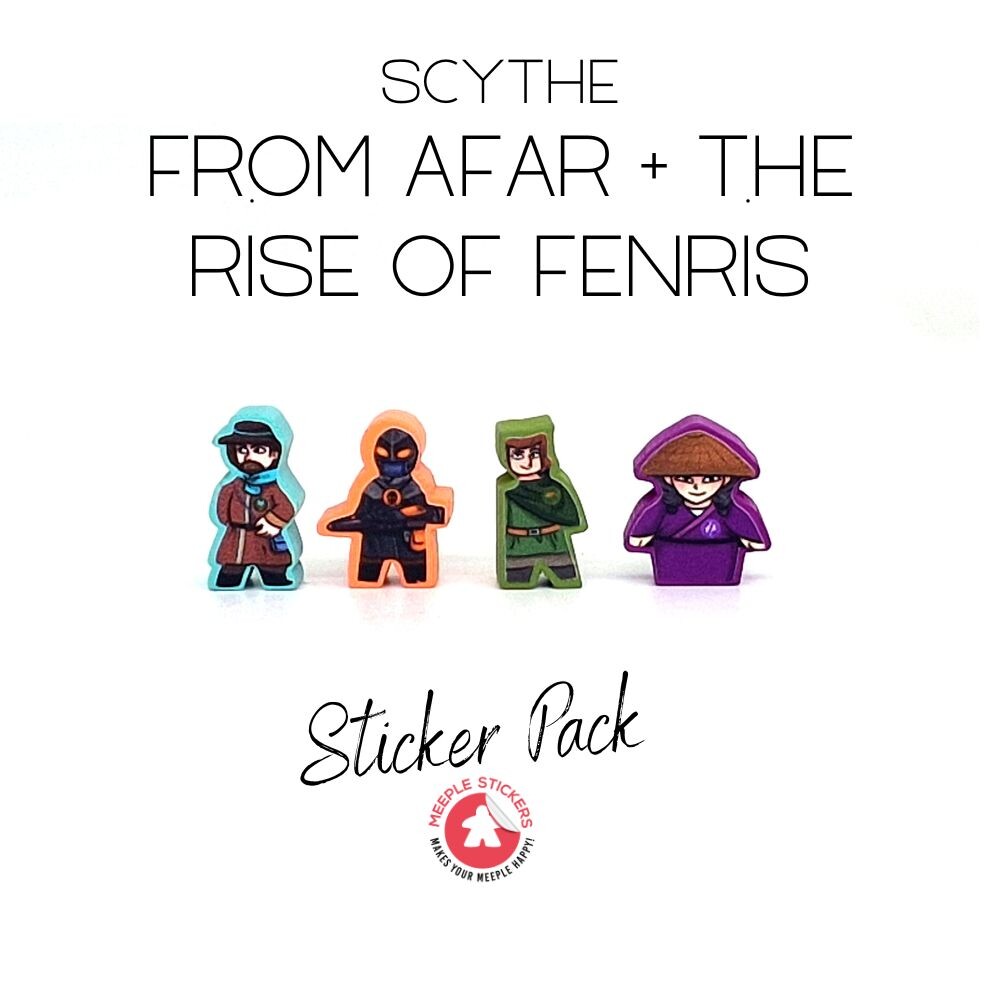 MeepleStickers Samolepky pro Scythe: Vzestup Fenrise a Scythe: Invaze z dálek
